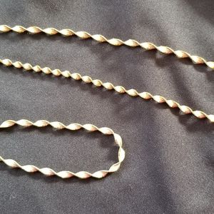 Gold and Silver necklace - bracelet set
